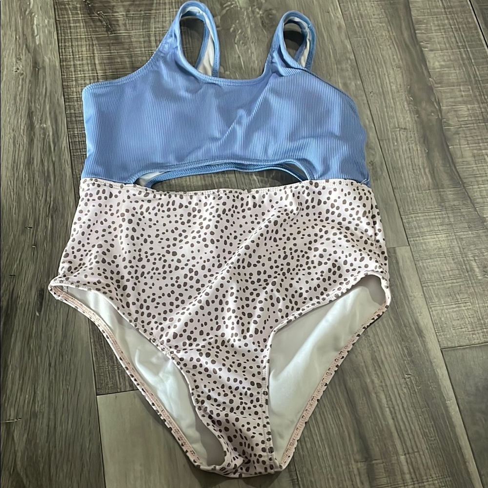 Kids Swimwear Set in Purple and Pink